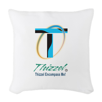 Thizzel Encompass Logo Woven Throw Pillow