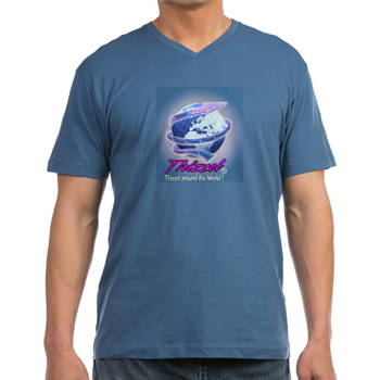 Thizzel Globe Men's V-Neck T-Shirt