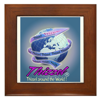 Thizzel Globe Framed Tile
