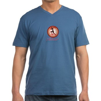 Runner Logo Men's V-Neck T-Shirt