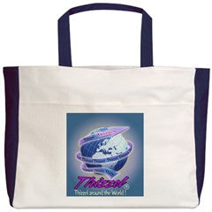 Thizzel Globe Beach Tote