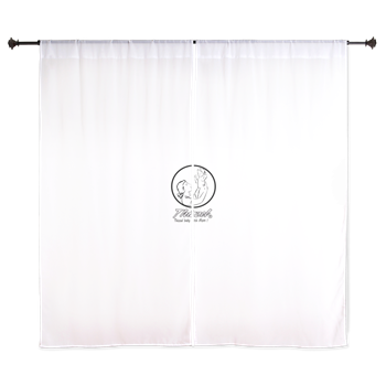 Mom Baby Logo Curtains