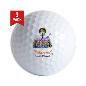 All of Thizzel Logo Golf Ball