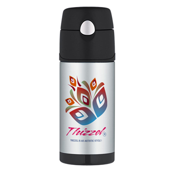 Artistic Leaves Logo Thermos® Bottle (12oz)