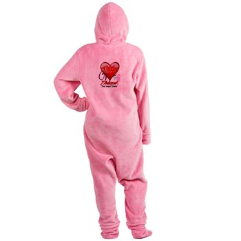 Valentine Logo Footed Pajamas