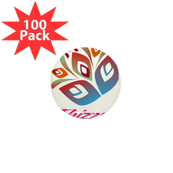 Artistic Leaves Logo Mini Button (100 pack)