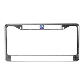 Thizzel Globe License Plate Frame