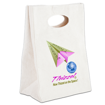 Space Logo Canvas Lunch Tote