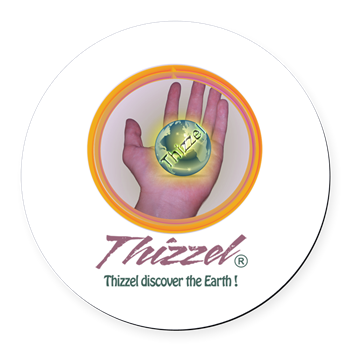Discover Earth Logo Round Car Magnet