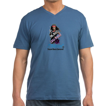 Thizzel Diamond Men's V-Neck T-Shirt