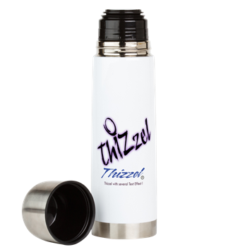 Text Effect Logo Large Insulated Beverage Bottle