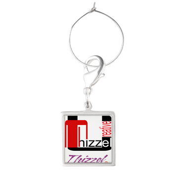 Thizzel Creativity Logo Wine Charms