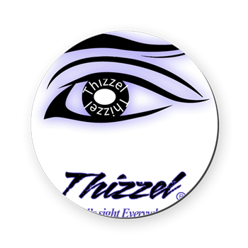 Thizzel Sight Logo Cork Coaster