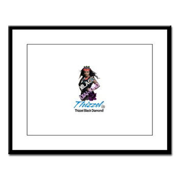 Thizzel Diamond Large Framed Print