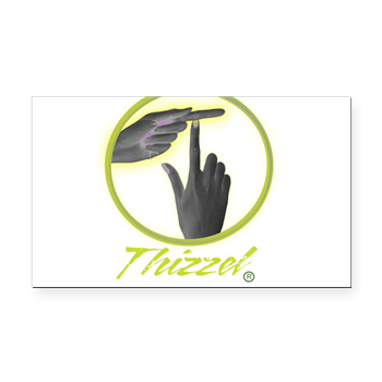 Finger T Logo Rectangle Car Magnet