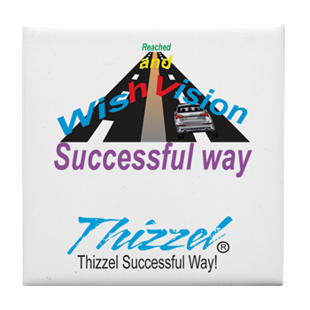 Thizzel Successful Logo Tile Coaster