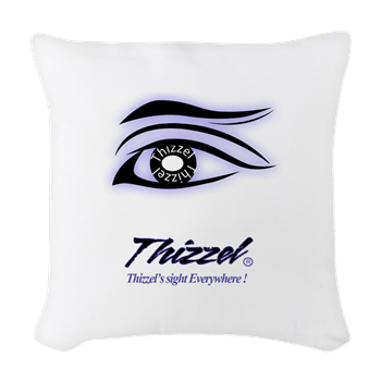 Thizzel Sight Logo Woven Throw Pillow