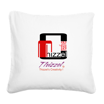 Thizzel Creativity Logo Square Canvas Pillow