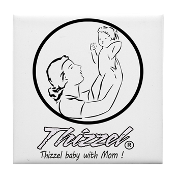 Mom Baby Logo Tile Coaster