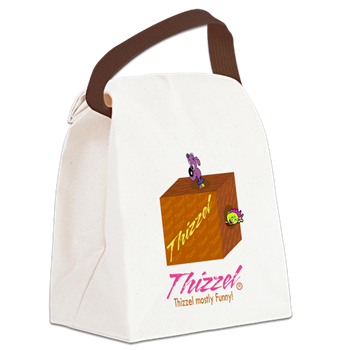 Funny Logo Canvas Lunch Bag