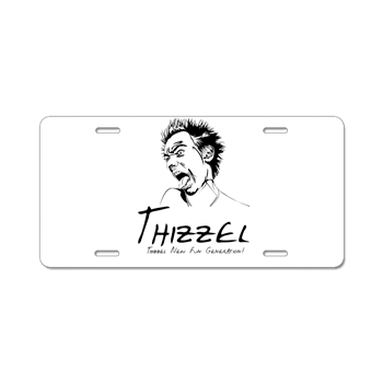 Thizzel Madness Aluminum License Plate