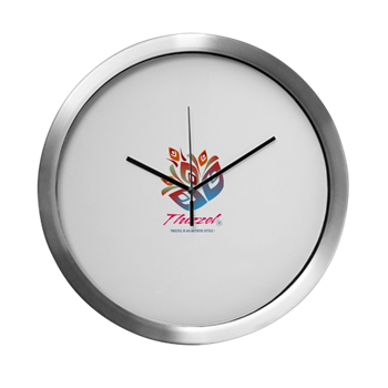 Artistic Leaves Logo Modern Wall Clock