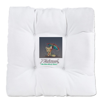 Rainy Logo Tufted Chair Cushion