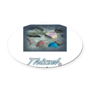 Thizzel Exist Logo Oval Car Magnet