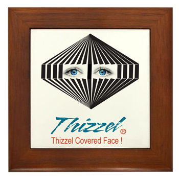 Thizzel Face Logo Framed Tile