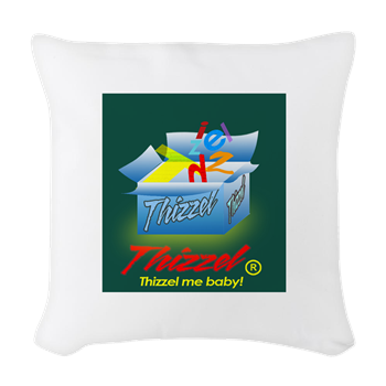 Thizzel Gifts Woven Throw Pillow