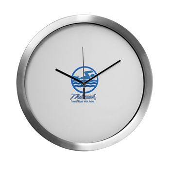 Swimming Logo Modern Wall Clock