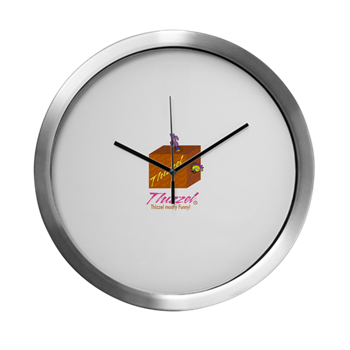 Funny Logo Modern Wall Clock