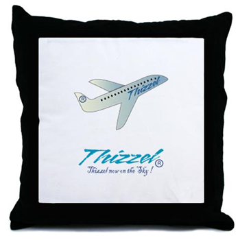 Travel Vector Logo Throw Pillow