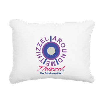 Around Me Vector Logo Rectangular Canvas Pillow