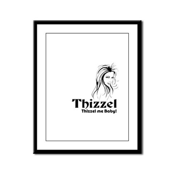 Thizzel Lady Framed Panel Print
