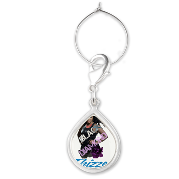 Thizzel Diamond Teardrop Wine Charm