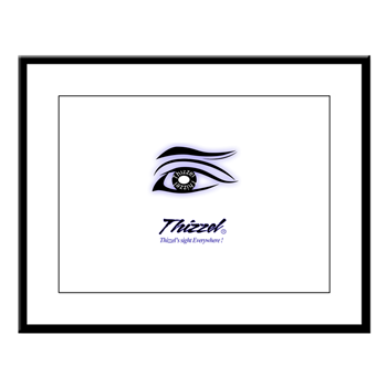 Thizzel Sight Logo Large Framed Print
