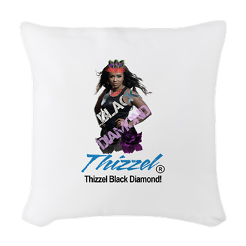 Thizzel Diamond Woven Throw Pillow
