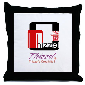 Thizzel Creativity Logo Throw Pillow