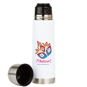 Artistic Leaves Logo Large Insulated Beverage Bott