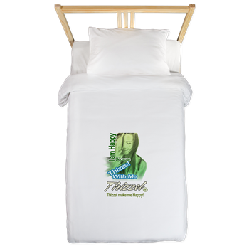 Thizzel make me Happy Twin Duvet