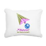 Space Logo Rectangular Canvas Pillow