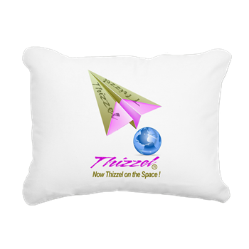 Space Logo Rectangular Canvas Pillow