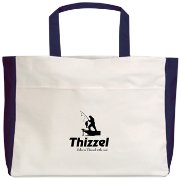 Thizzel Fishing Beach Tote