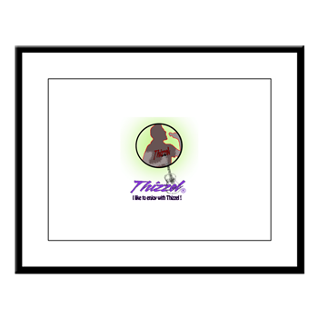 Singer Logo Large Framed Print