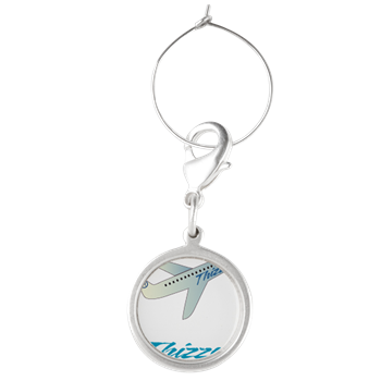 Travel Vector Logo Wine Charms