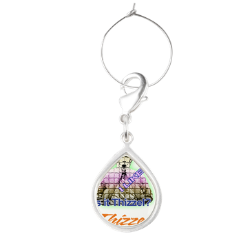 All of Thizzel Logo Teardrop Wine Charm