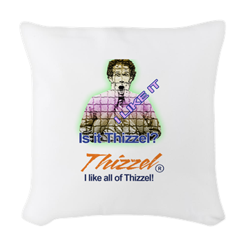All of Thizzel Logo Woven Throw Pillow