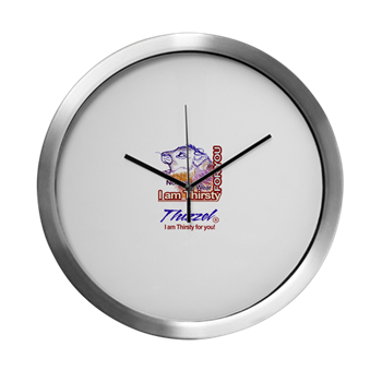 Am Thirsty Logo Modern Wall Clock