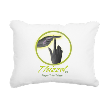 Finger T Logo Rectangular Canvas Pillow